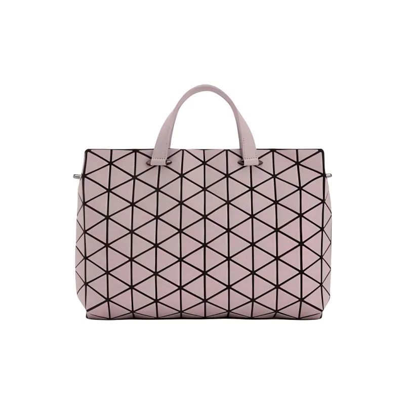ISSEY MIYAKE TONNEAU MATTE Artificial Leather Shoulder Bag Crossbody Bag Handbag Women's Rose Gray-0