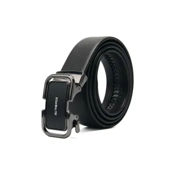 ALI THE FOX Zinc Alloy Leather Belts Unisex 3.5cm