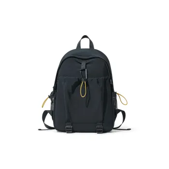 BOSTANTEN Fabric Backpack Men's Black/Green