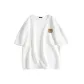 [220G Waffle Knit]White (Ma Warm Brown Smile Chest Logo)