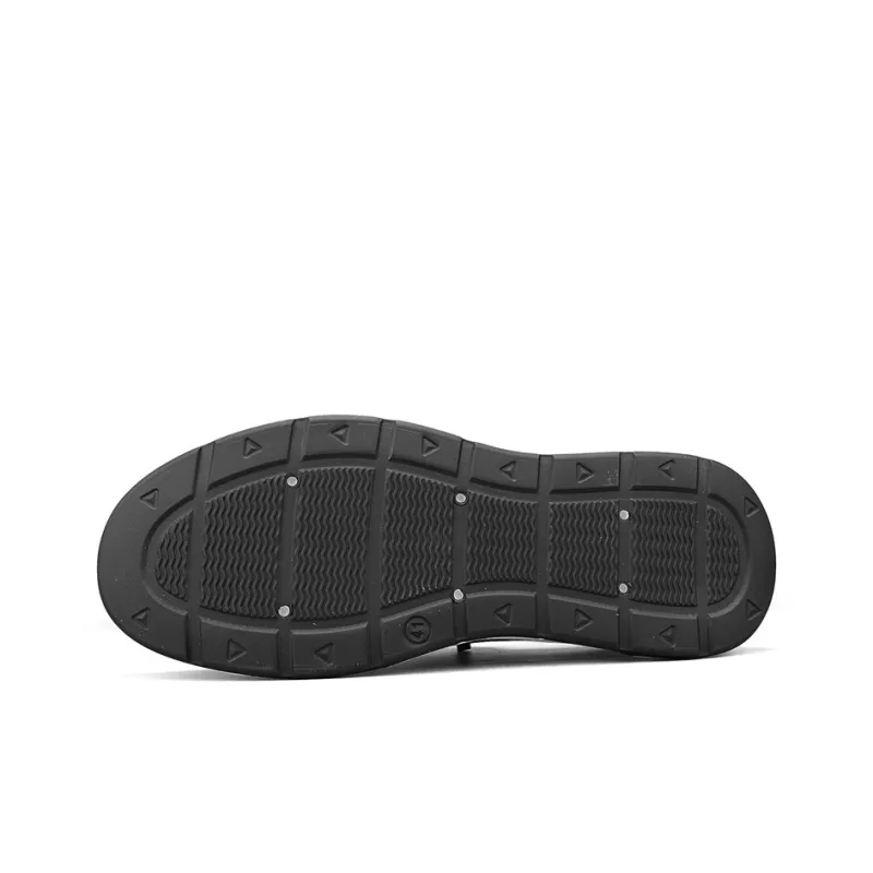Binary Lightweight, Slip Resistant, And Abrasion Resistant Low Top Casual Shoes Men's Black-6