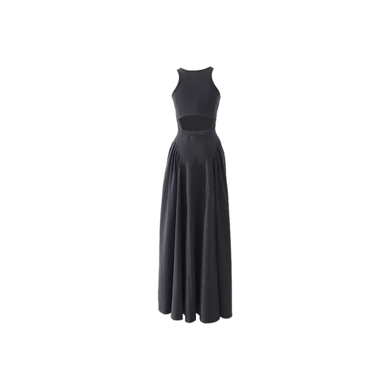 ZXZA Sleeveless Dresses Women's Gray-1