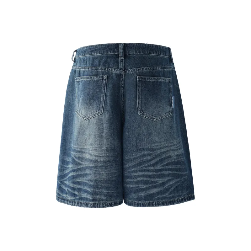BJHG Denim Shorts Unisex Denim Blue-1