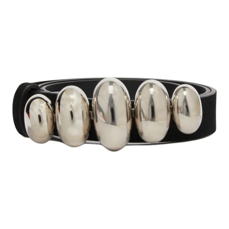 ISABEL MARANT Leather Belts Unisex Black -0