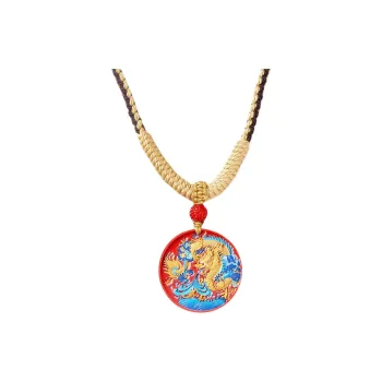 BYTHERE Reconstructed Cinnabar Necklaces Unisex