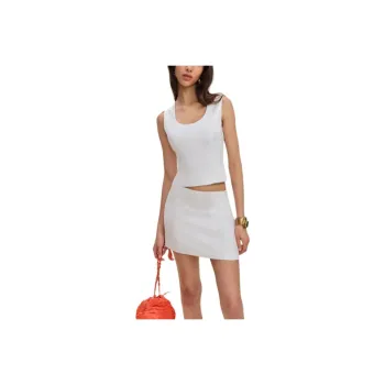 REFORMATION Lindsey Linen Two Piece Skirt Set Women's