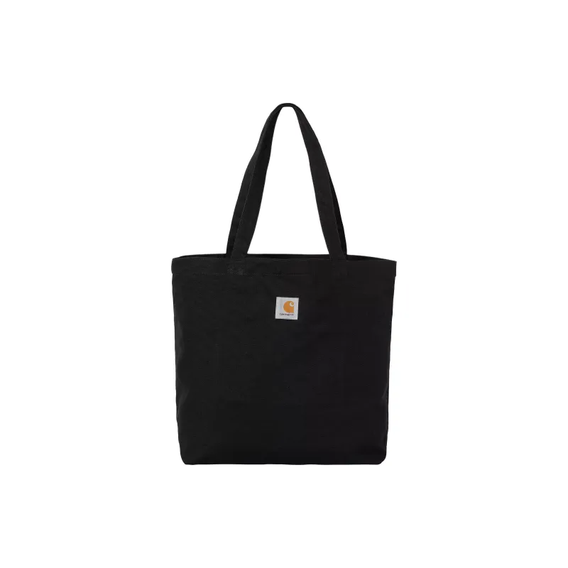 Carhartt WIP Cotton Tote Bag, Shopping Bag, Handbag Unisex Black & Green-2