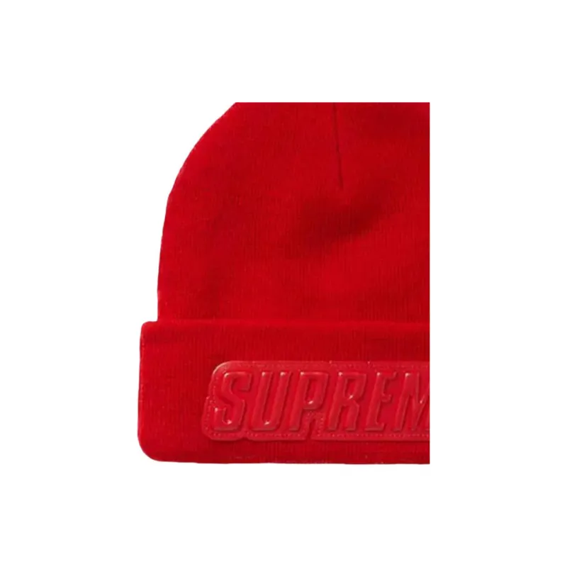 Supreme Raised Patent Logo Beanie-1
