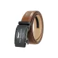 Black Lens/Gunmetal Buckle+60-Grain, Yellow Brown Strap