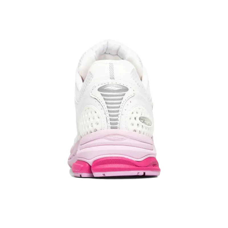 Saucony ProGrid Triumph 4 Anti Slip Wear Resistant Low Top Running Shoes Women's White Pink-3