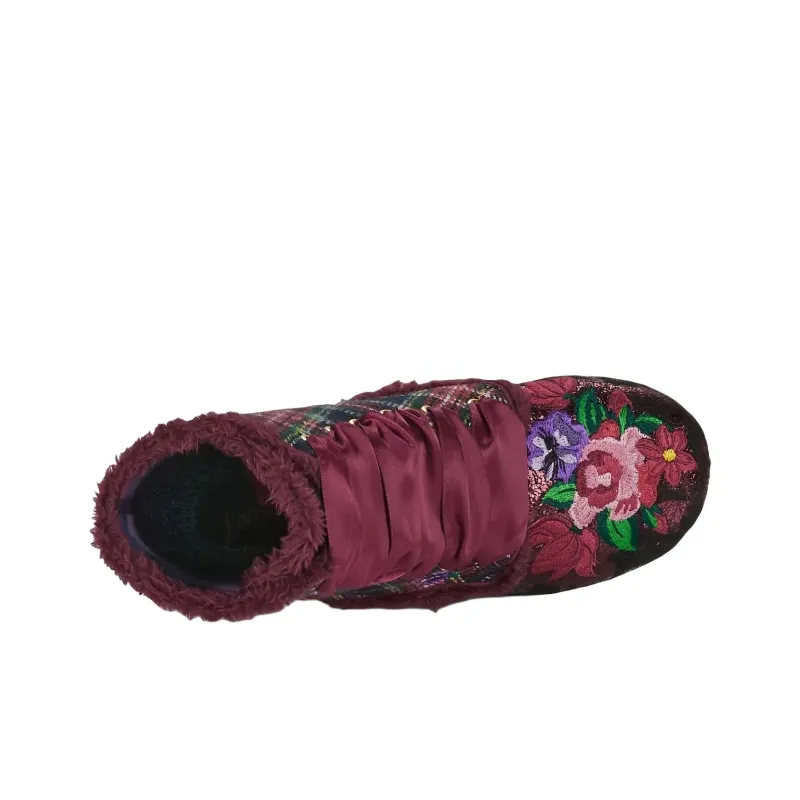 IRREGULAR CHOICE Toasty Toes Ankle Boots Women's Red-4