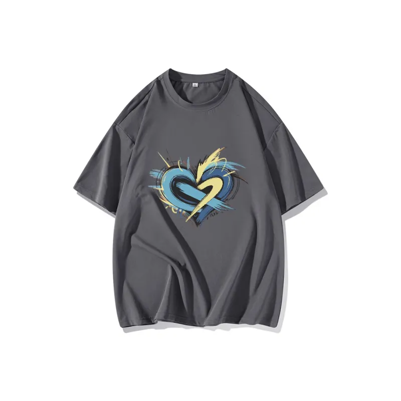 FAIRWHALE Drop Shoulder Sleeve T Shirt Women's-12