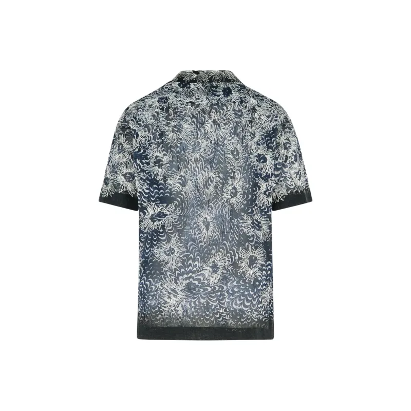 DRIES VAN NOTEN Embroidered Short Sleeved Shirt-1