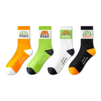 LUOLIAN Mid Calf Socks Men's 4 Pack