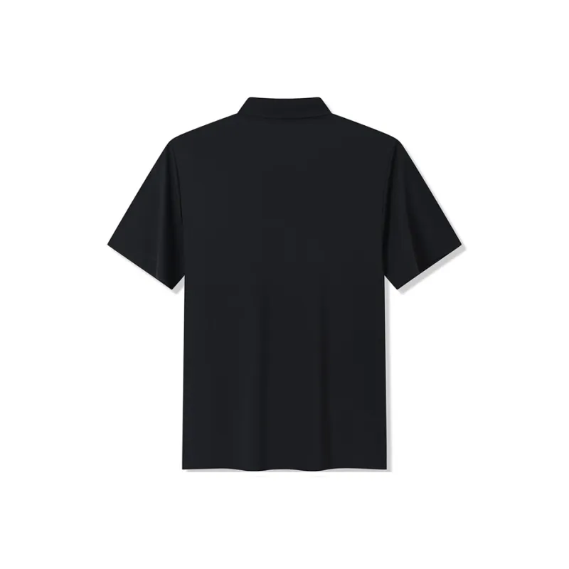 XTEP Polo Shirt Men's Jet Black-1
