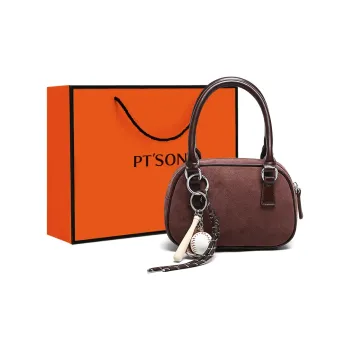 PT'SON Synthetic Leather Bowling Bag, Shoulder Bag, Crossbody Bag, Handbag Regular Women's Multicolor