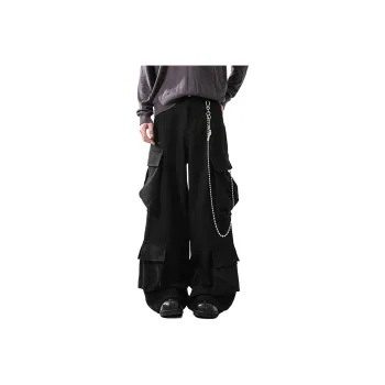 NEVER RULE Cargo Pants Unisex Matte Black