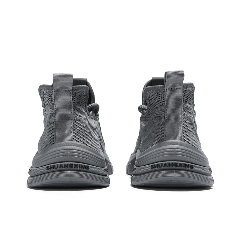 Binary Shock Absorbers With Slip Resistant Features Low Top Casual Shoes Men's Gray-5