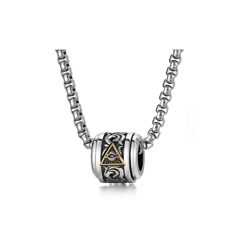 IDEAGEMER 925 Sterling Silver Necklaces Men's-4