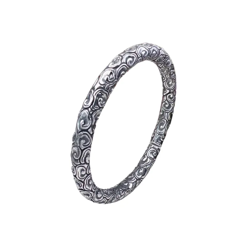FUYUFU 999 Fine Silver Bangles Unisex-0
