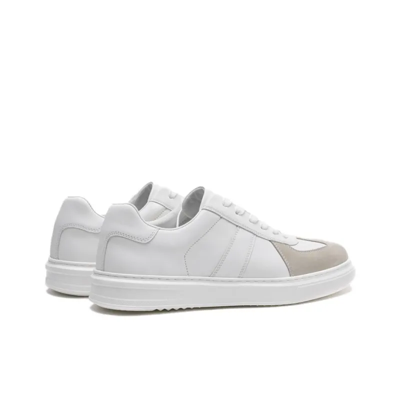 ELLE HOMME Low Top Skateboard Shoes Men's White-2