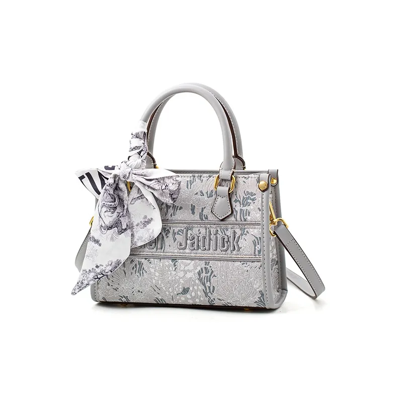 Vigno Synthetic Leather Handbag, One Shoulder, Crossbody Bag Regular Women's Gray-1