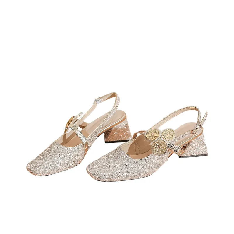 TADSW Chunky Heel High Heels Women's-5