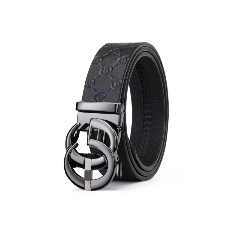 POLOMEISDO Top Grain Cow Leather Belts Men's 3.5CM-2