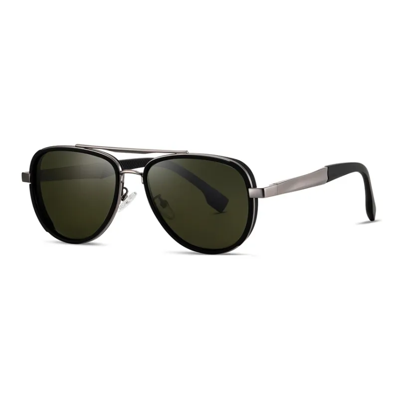 CYXUS TR/Memory Plastic Aviator Sunglasses Men's-6