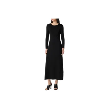 Bottega Veneta SS25 Long Sleeved Dress Women's Black