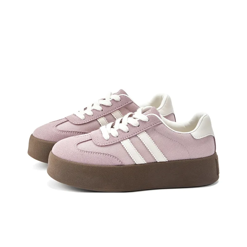 La Chapelle Abrasion Resistant Low Top Skateboard Shoes Women's Purple-2