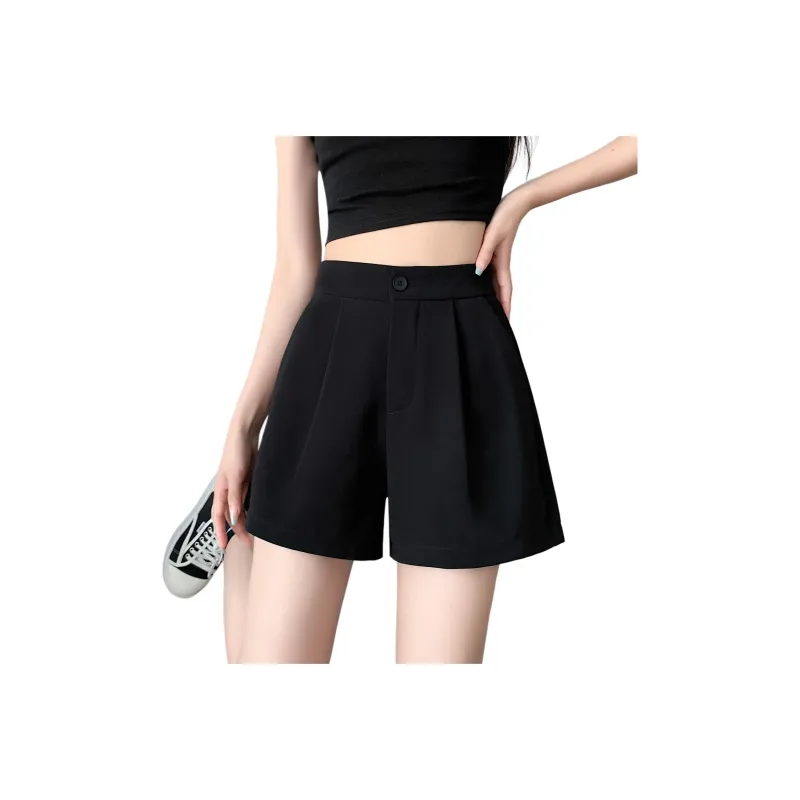 Ordifen Casual Shorts Women's Black-0