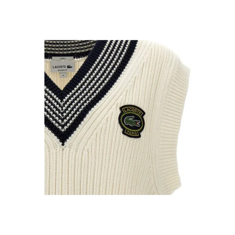LACOSTE Tank Tops Men Beige-3