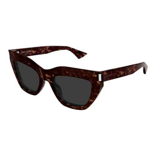 SAINT LAURENT Acetate Cat Eye Sunglasses Women's Tortoiseshell