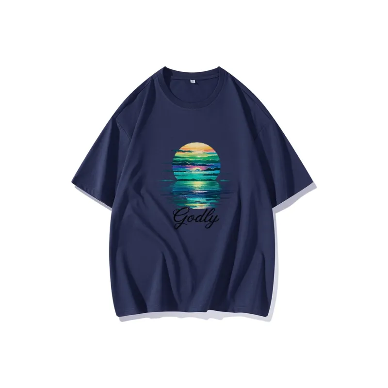 FAIRWHALE Drop Shoulder Sleeve T Shirt Women's-9