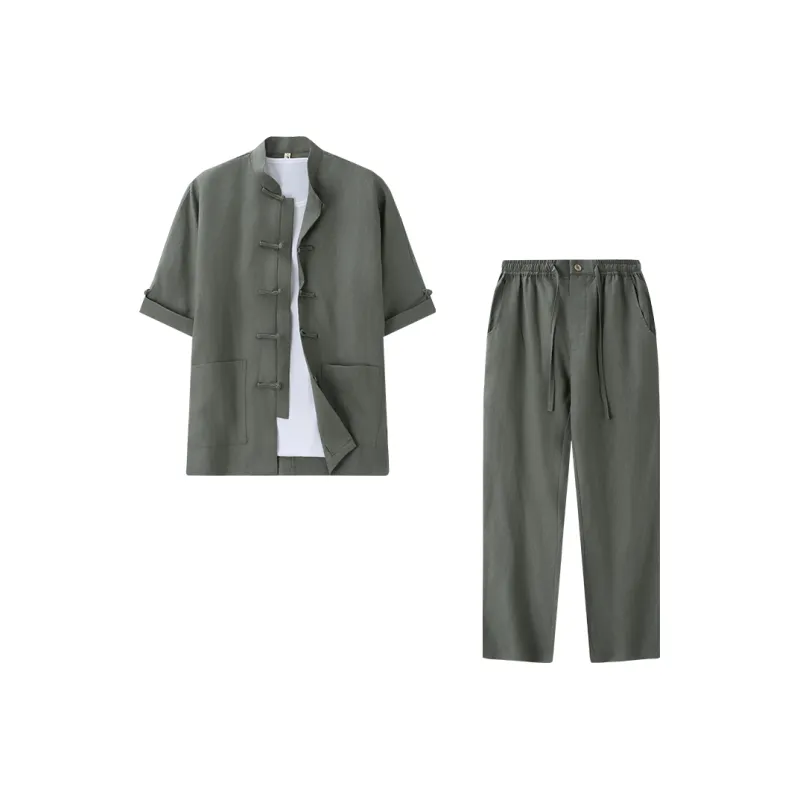 XUANSHENG Shirt Matching Set Men's-14