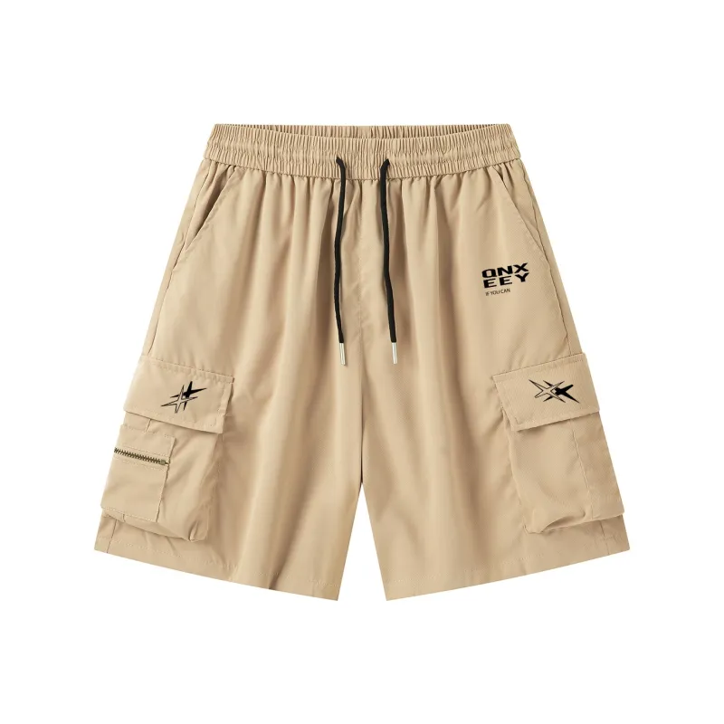 Qnxeey Cargo Shorts Unisex-13