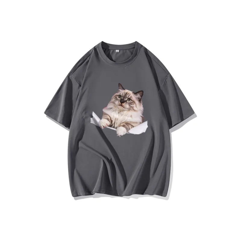 FAIRWHALE Drop Shoulder Sleeve T Shirt Women's-12