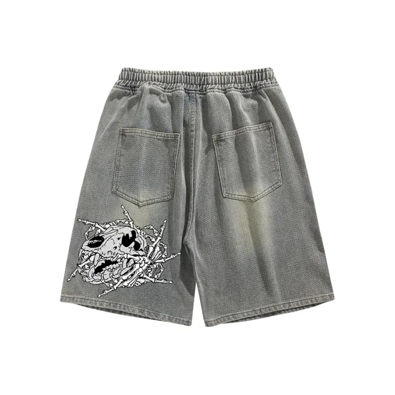 POLAR BEAR Denim Shorts Unisex-4
