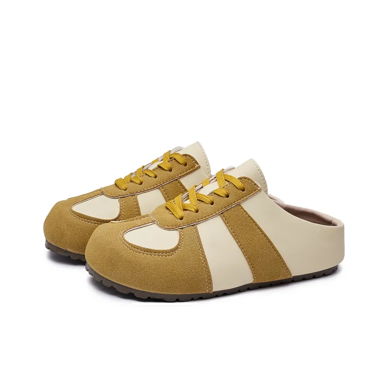 MUKALUO Rubber Sole Abrasion Resistant Slip Resistant Closed Toe Slippers Women's-12
