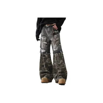 WHELVE Jeans Unisex Camouflage