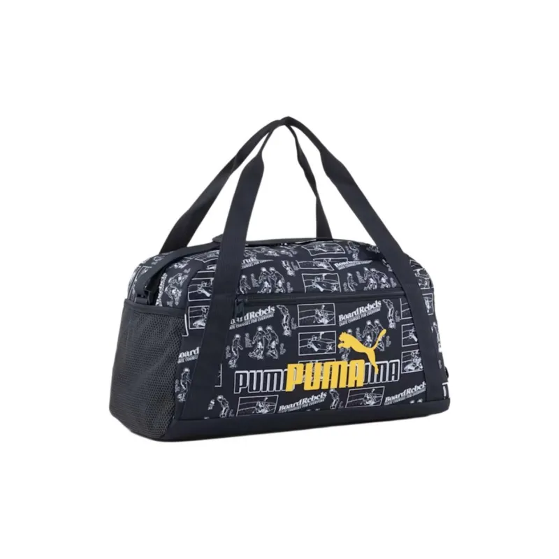 PUMA PhaseAOP Polyester Travel Bag 17L Kids' Marine Blue-0