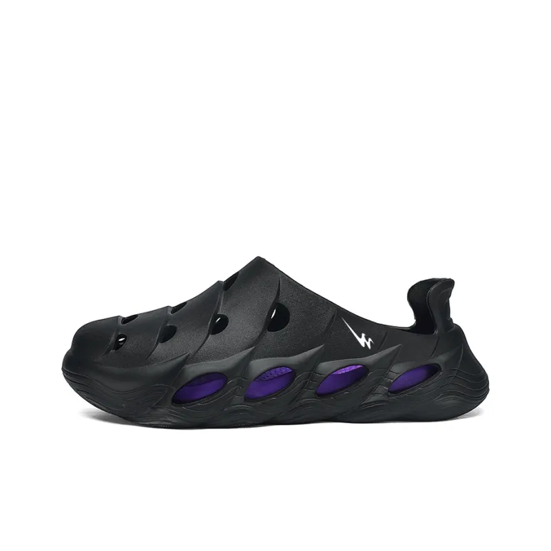 Binary Clogs Men's Black Purple-0