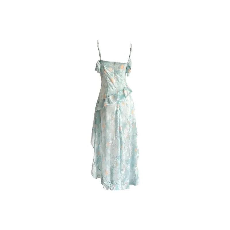 SKYA Slip Dresses Women's Turquoise-1