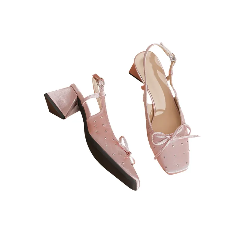 TADSW Chunky Heel High Heels Women's-3