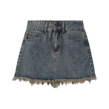 UYH Denim Short Skirts Women's Vintage Blue