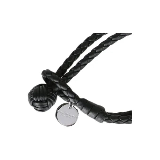 Bottega Veneta Leather Bracelets Women's Black-1