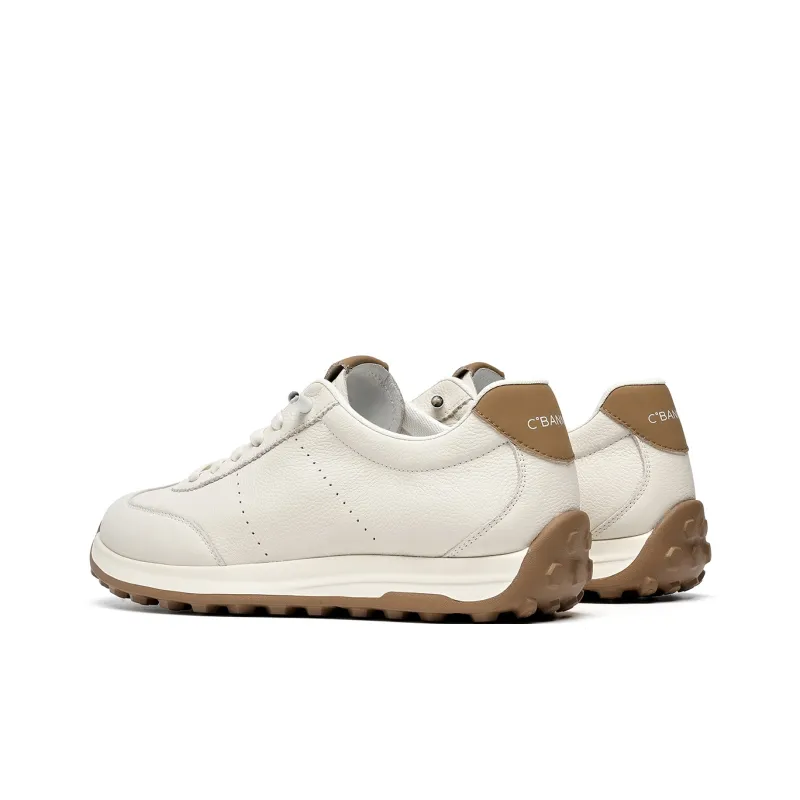 C°BANNER Low Top Casual Shoes Men's White Apricot-2