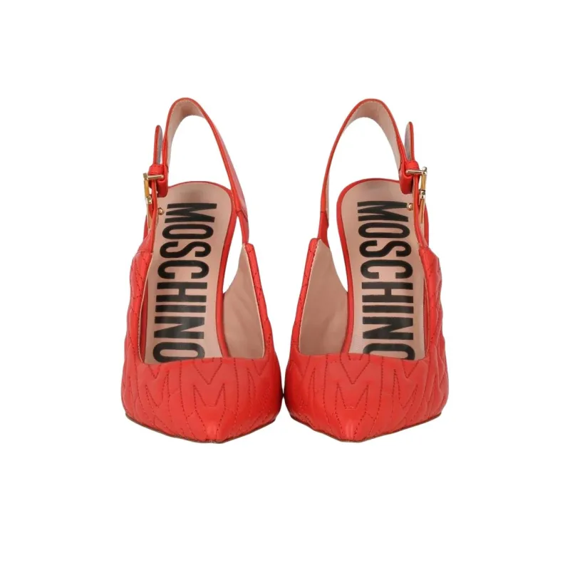 MOSCHINO Slim Heel High Heels Women's Orange-5