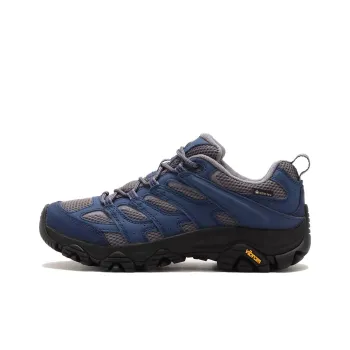 MERRELL MOAB 3 Anti Slip Wear Resistant Low Top Hiking Shoes Women's Blue Gray